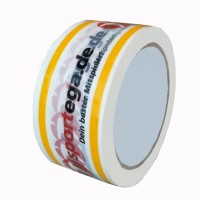 White Color Printed Adhesive Tape with Black Letter